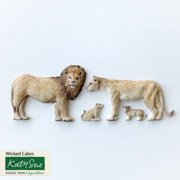 Silicone Mould - Lion Family